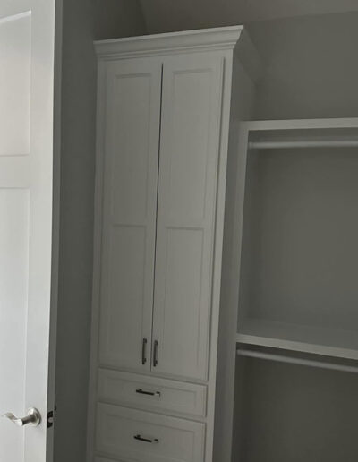 closet and cabinet and shelf